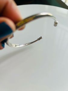 925 Silver Tone adjustable Kada/ Bracelet