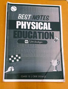 CBSE Class XII Physical Edu. Book + Best Notes