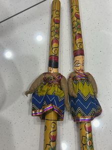 Handcrafted Indian Dolls Raja Rani Couple Dandiya