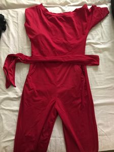 Shein Maroon Jumpsuit
