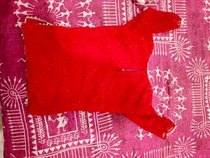 short red stone tunic fir babygirl