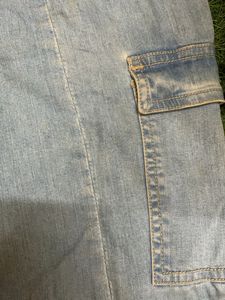 Blue Denim Baggy Jeans