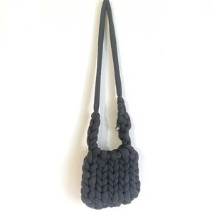 Handmade Braided Pink Shoulder Bag
