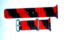 Red &amp; Black Apple Watch Band