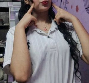 Stylish White Polo T-Shirt