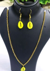 Pendent gold chain eyerring kodi 1 set latest/styl