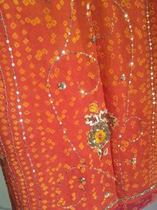 Pure Rajesthani Bandhni Kapda And Full Handwork