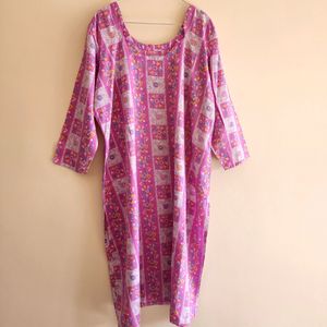 Pink N White Salwar Kameez Dupatta Suit