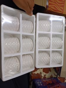 12 Pcs Golden Line Cup Set New😍💯 Available
