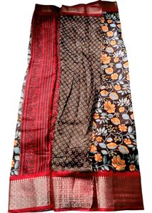 New Dola Silk Saree With Blouse.Elegant Sare