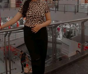 Leopard Print T-shirt For Women