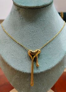 Dripping Heart Necklace