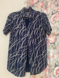 pattern cotton shirt