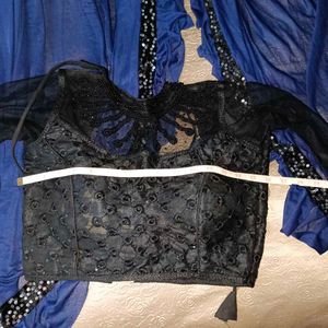 🛍️ Blue Ruffle Saree ⭐⭐⭐⭐⭐