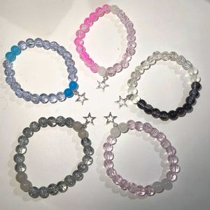 Crystal Bead Bracelet Set