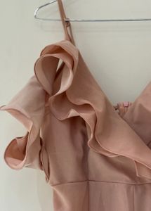 Elegant Pink Ruffle Jumpsuit