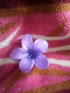 Cute Purple Flower Hair Clip