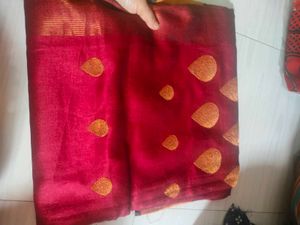 Elegant Red Saree