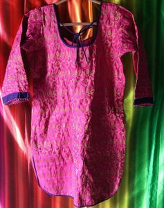 Pink &amp; black kurti combo
