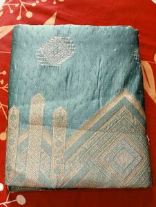 Sea Green Banarasi Silk Saree