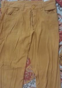 Mustard Casual Pants