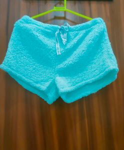 Fluffy Blue Lounge Shorts winter ❄️