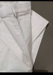 White Pent Strechebl For Women Good Quality