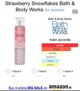 Bbw Strawberry Snowflakes 10ml sample