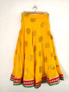 Yellow Ethnic Skirt ( Women)