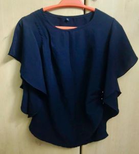 Elegant Navy Blue Top