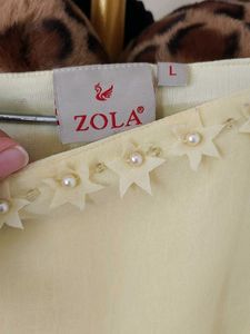 Yellow Georgette Dress