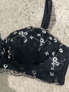 Savan Black Bra