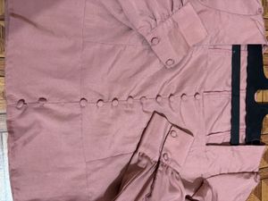 Peach Button-Down Top