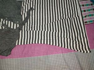 Striped Top &amp; Grey Shrug