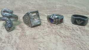 4 Rings Combo(eagle,snake,stone,symbol)