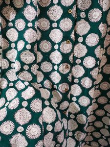 FabIndia Green Floral Dress