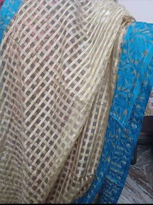 Elegant Striped Saree