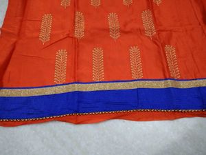 Orange Dress Material