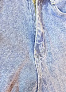 Blue Denim Straight Leg Jeans