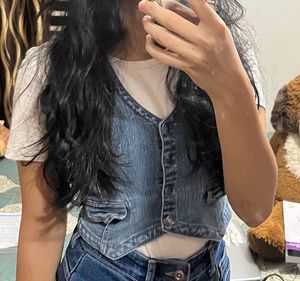 Denim vest