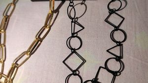 Combo Of 2 Neckpieces!! Black And Golden