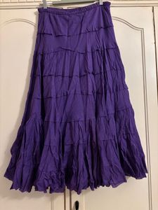 Purple Tiered Skirt