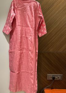 Pink Straight Kurta