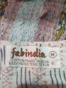 Fabindia Offwhite Top With Front Open Bottons