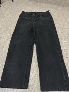 Wide Leg Black Jeans
