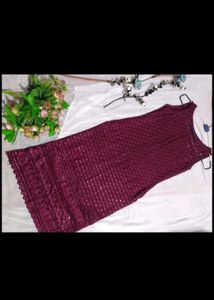 Burgundy Sleevless Top