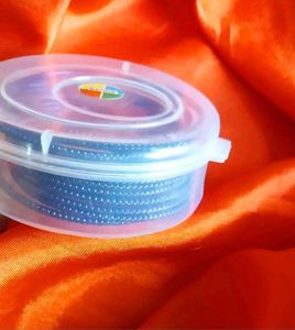 Navy Blue Glass Bangles - Stackable &amp; Stylish