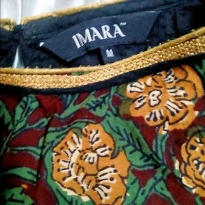 Imara Floral Print High Low Top