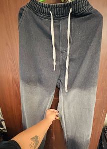 Ombre Wide Leg Denim Jeans