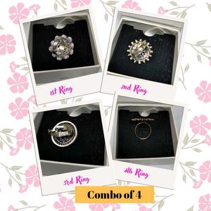 ✨ 4 Gorgeous Adjustable Rings – Just Rs. 149! ✨